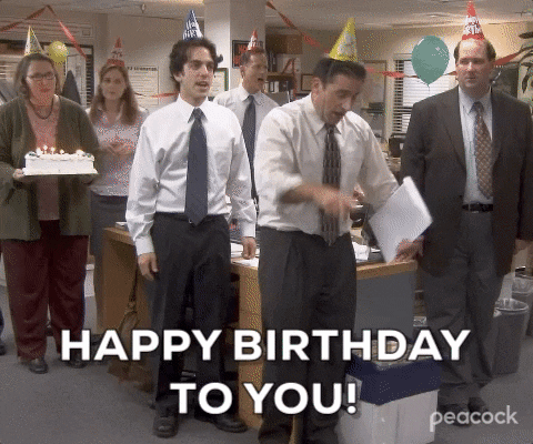 The Office Sings Happy Birthday GIF