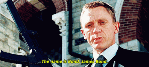 James bond introducing himself GIF