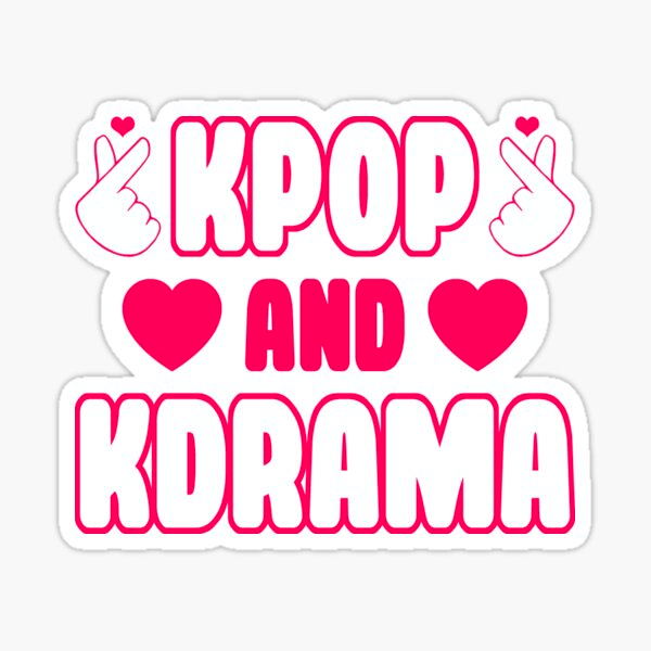 Love kpop and kdrama sticker