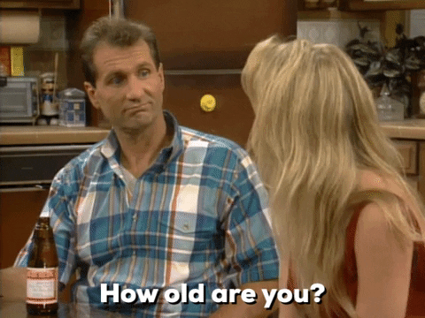 Guy asking how old are you
